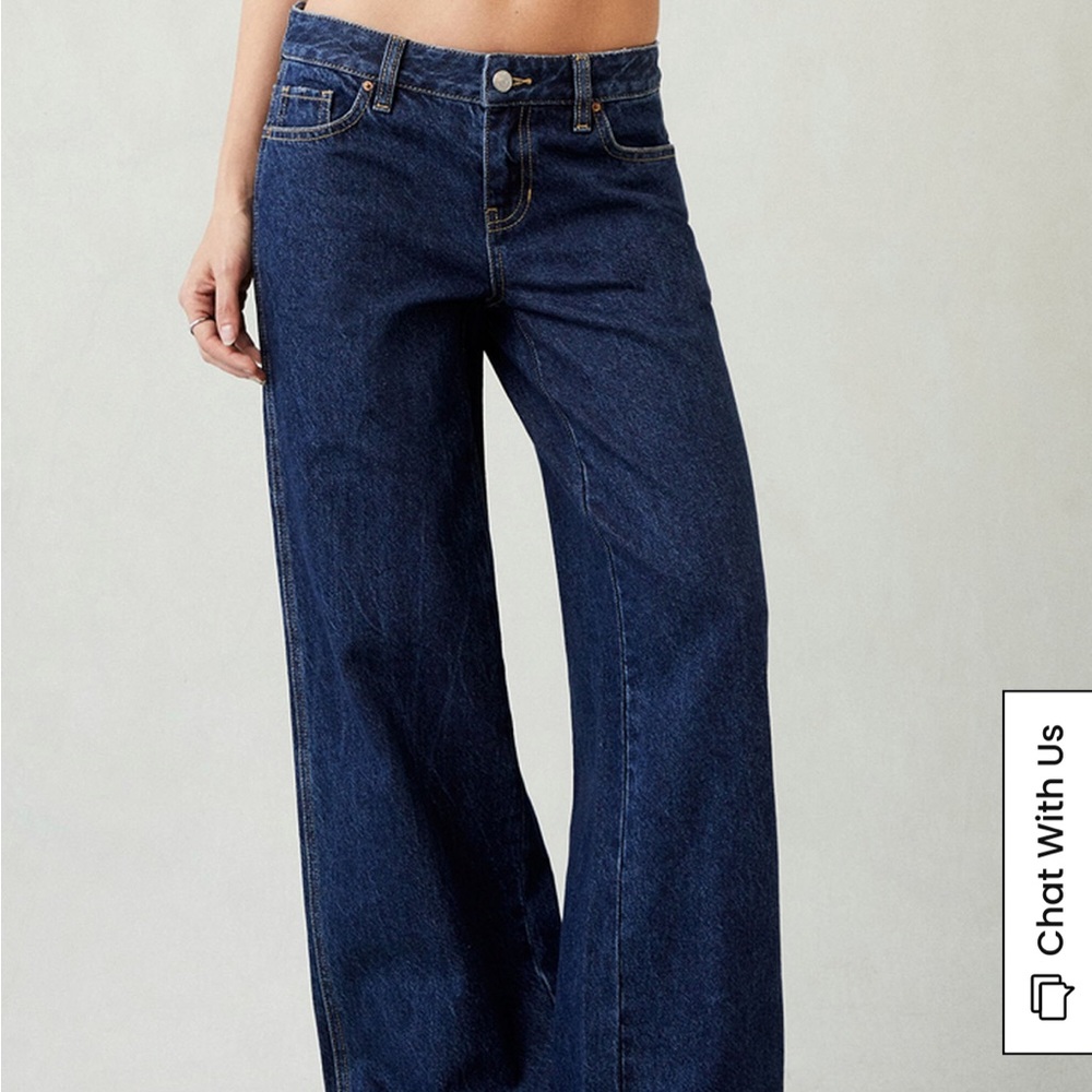 Pacsun Casey Low Rise Baggy Jeans Dark Indigo